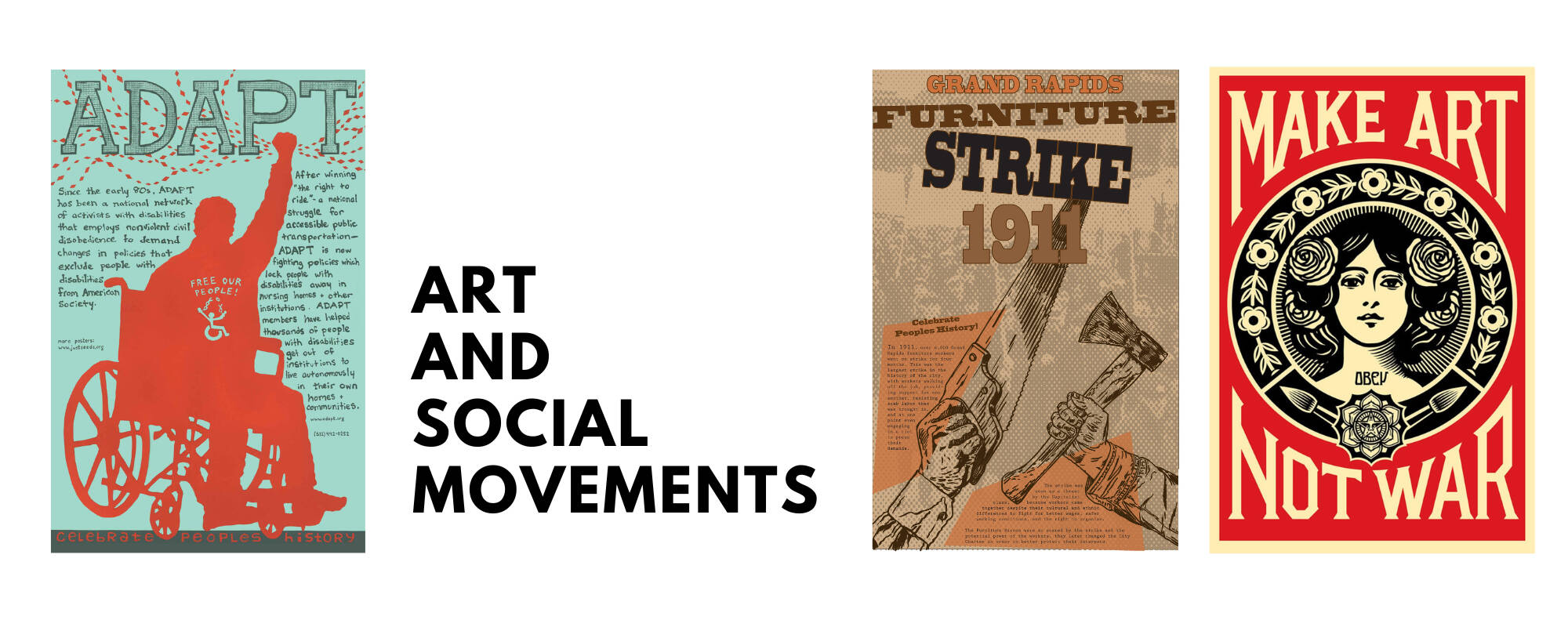 Title image for the blog "Art and Social Movements"